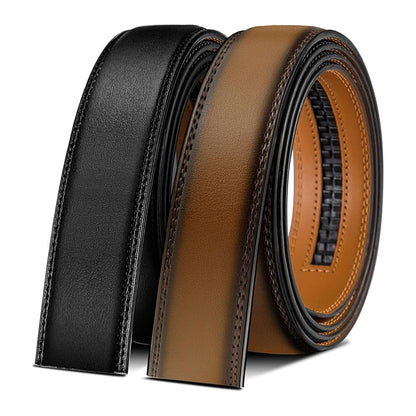 Men's Belt – 2-Pack, Automatic Leather, 35mm, Adjustable Size