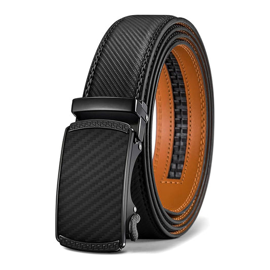 Men's Automatic Leather Belt – 35mm, Adjustable Size