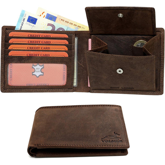 Leather Wallet for Men & Women with RFID Blocking