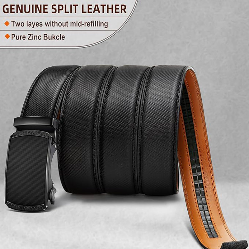 Men's Automatic Leather Belt – 35mm, Adjustable Size