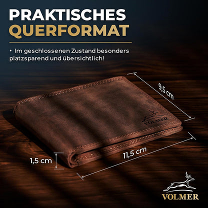 Leather Wallet for Men & Women with RFID Blocking
