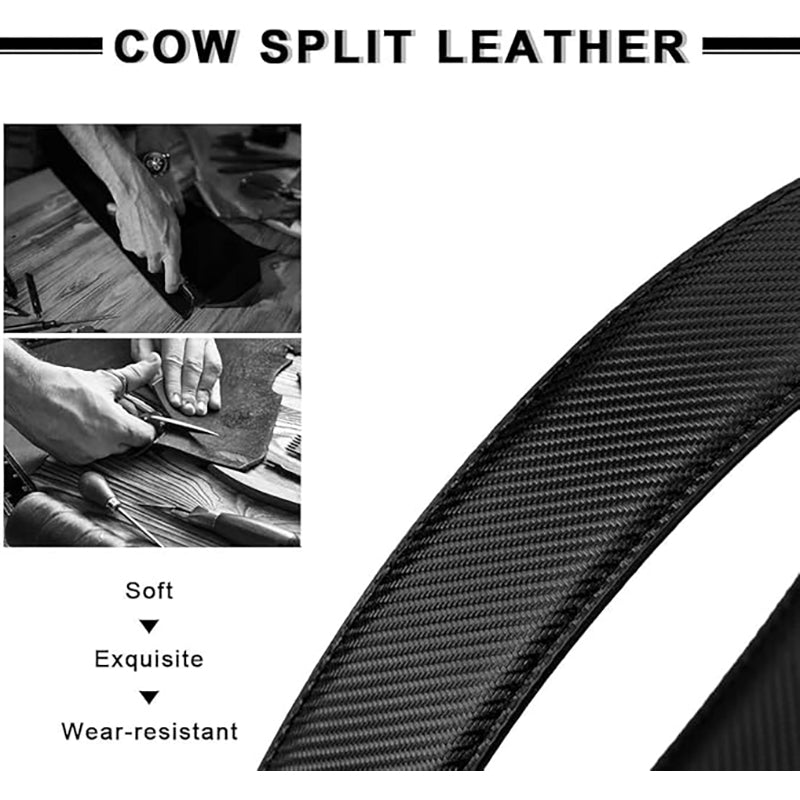 Leather Belt for Men – 3cm, Reversible with Black Buckle