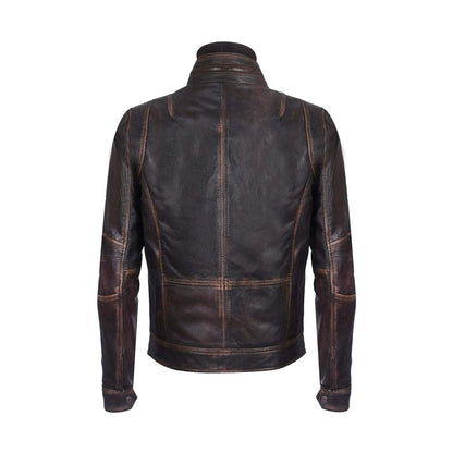 Infinity Leather Men's Vintage Biker Jacket – Warm & Stylish
