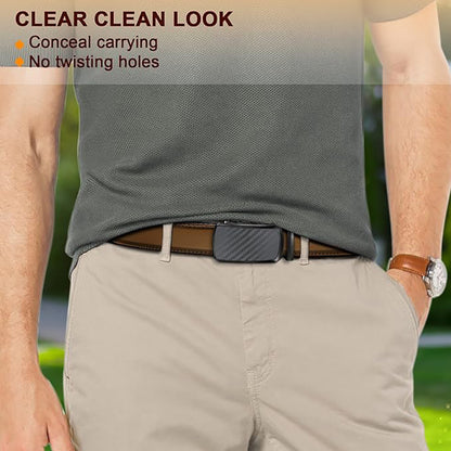 Men's Belt – 2-Pack, Automatic Leather, 35mm, Adjustable Size